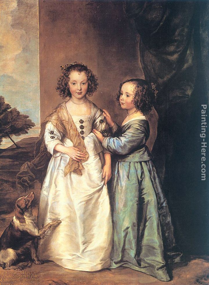 Sir Antony van Dyck Portrait of Philadelphia and Elisabeth Cary